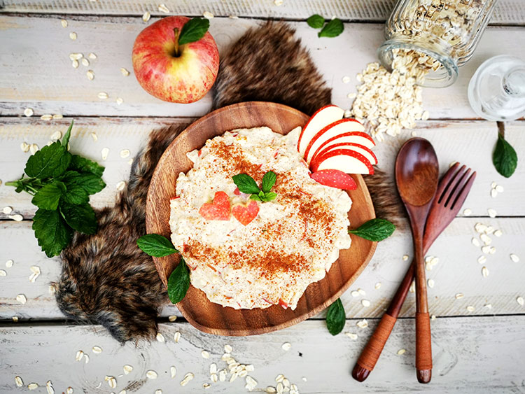 Porridge mit Bratapfel - Fitnessrezepte und Tipps