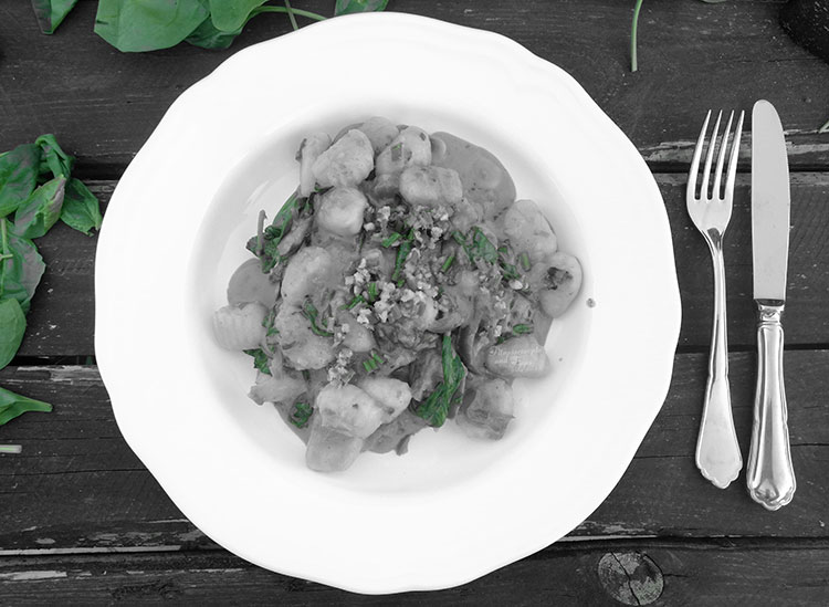 Gnocchi mit Spinatsoße - Fitnessrezepte und Tipps